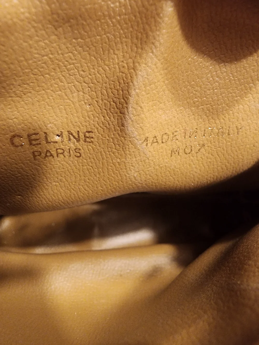 vintage Celine Macadam monogram coin purse or cosmetic pouch,